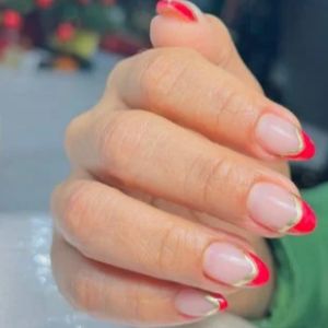 Manucure french colorée